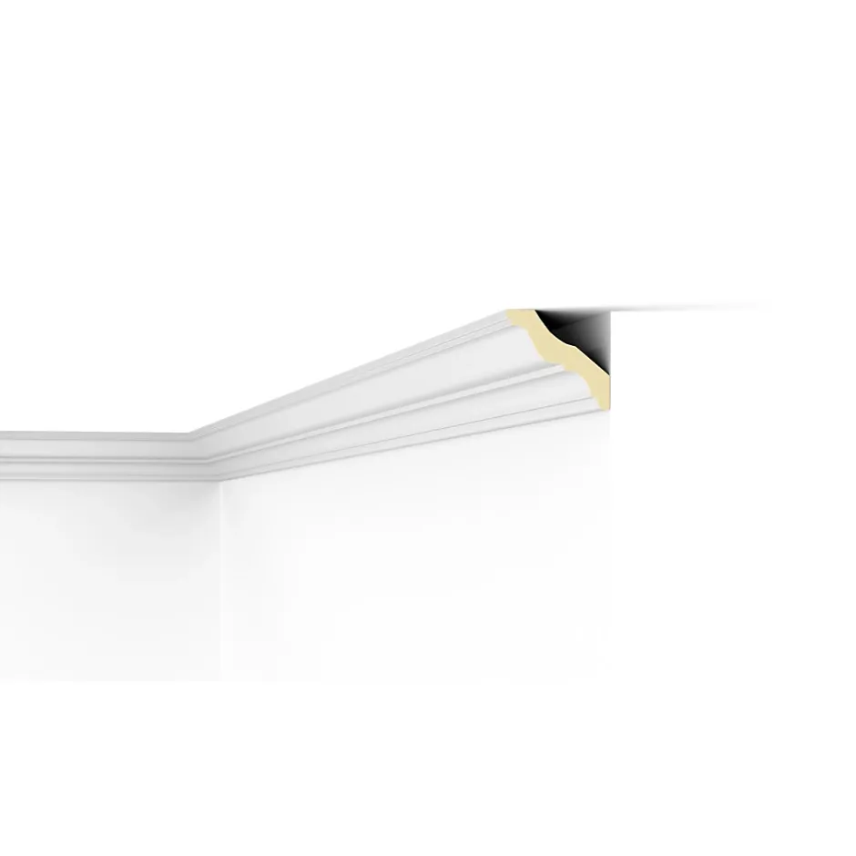 F15 Moulure de plafond Polyuréthane 90 x 100 x 2000 - 1 pièce-Decoflair Clearance