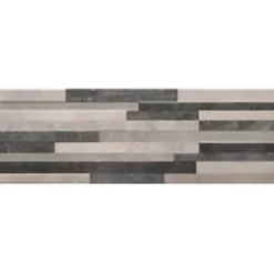 Cristacer Faïence Carlota Decor-gris 60 x 20cm ( vendu par boite de 1,2 m² )