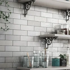 Gioia Materia Faïence Effet Zellige Blanc ARTISAN 6.5x20 White - Les Carreaux de Jean