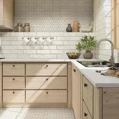 Les Carreaux De Jean  Faïence Effet Zellige Blanc CINQUE TERRE Blanco 10x30cm - Les Carreaux de Jean