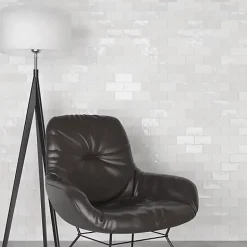 Les Carreaux De Jean  Faïence Effet Zellige Blanc FEZ Brillant 6,2x12,5 White - Les Carreaux de Jean