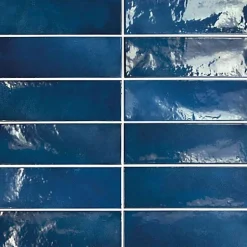 Faïence Effet Zellige Bleu Nuit VILLAGE 6,5x20 Royal Blue - LES CARREAUX DE JEAN-Gioia Materia New