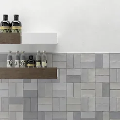 Les Carreaux De Jean Faïence Effet Zellige Gris FEZ Brillant 6,2x12,5 Grey - Les Carreaux de Jean