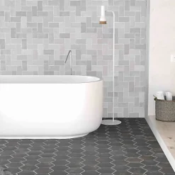Les Carreaux De Jean  Faïence Effet Zellige Gris FEZ Brillant 6,2x12,5 Grey - Les Carreaux de Jean