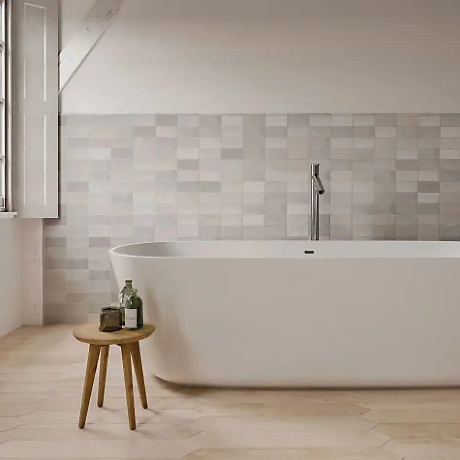 Faïence Effet Zellige Gris FEZ Mat 6,2x12,5 Grey - Les Carreaux de Jean-Les Carreaux De Jean New