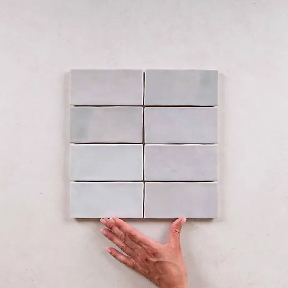 Faïence Effet Zellige Gris FEZ Mat 6,2x12,5 Grey - Les Carreaux de Jean-Les Carreaux De Jean New