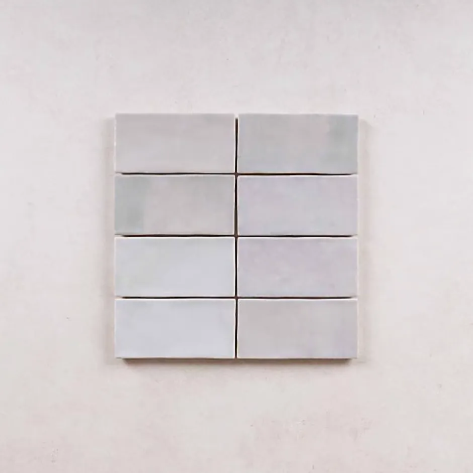 Faïence Effet Zellige Gris FEZ Mat 6,2x12,5 Grey - Les Carreaux de Jean-Les Carreaux De Jean New