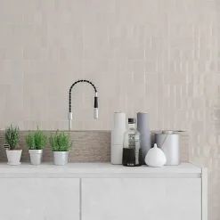 Faïence Effet Zellige Gris Clair FEZ Brillant 6,2x12,5 Warm - Les Carreaux de Jean-Les Carreaux De Jean  Online