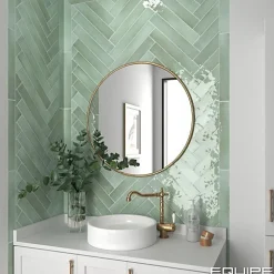 Faïence Effet Zellige MANACOR 6,5x40 mint - Les Carreaux de Jean-Gioia Materia Discount