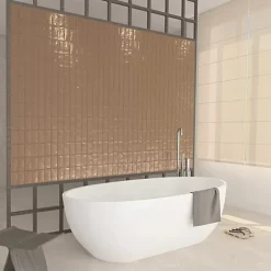 Faïence Effet Zellige Marron FEZ Brillant 6,2x12,5 Copper - Les Carreaux de Jean-Les Carreaux De Jean  Outlet