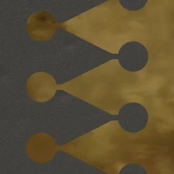 Vives Faïence Filippo Soul Blason Grafito Oro 20 x 20cm ( vendu par boite de 1 m² )