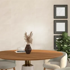 Faïence murale beige effet marbre brillant L.90 x l.30 cm x ép.10,5 mm, Balmoral-Baldocer Best