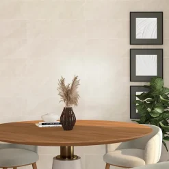 Faïence murale beige effet marbre brillant L.90 x l.30 cm x ép.10,5 mm, Balmoral-Baldocer Best