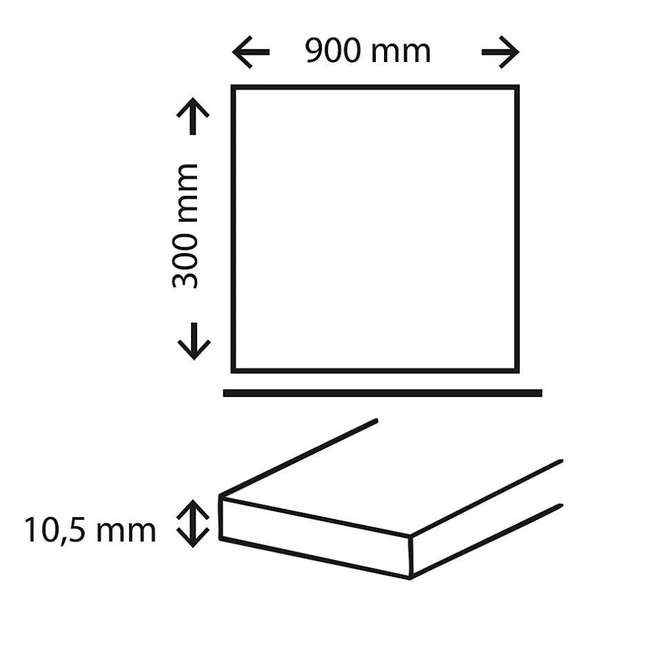 Faïence murale beige effet marbre brillant L.90 x l.30 cm x ép.10,5 mm, Balmoral-Baldocer Best