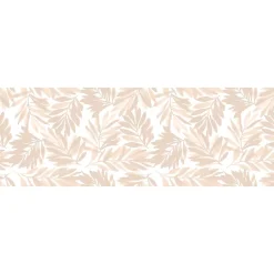 Etile Faïence murale beige sable décor feuillage 2D mat L.90 x l.30 cm x ép.10,5 mm, Aspen