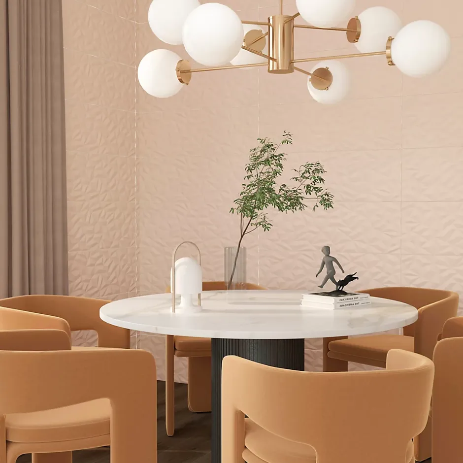 Etile Faïence murale beige sable décor 3D mat L.90 x l.30 cm x ép.10,5 mm, Aspen