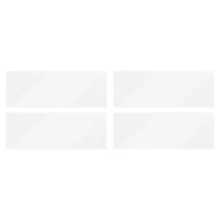 GoodHome Faïence murale blanc brillant L.90 x l.30 cm x ép.8,7 mm, Aragone