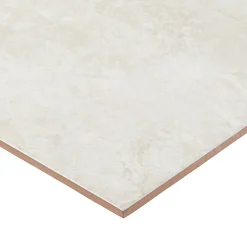 Faïence murale blanc gris effet marbré 25 x 40 cm Commo