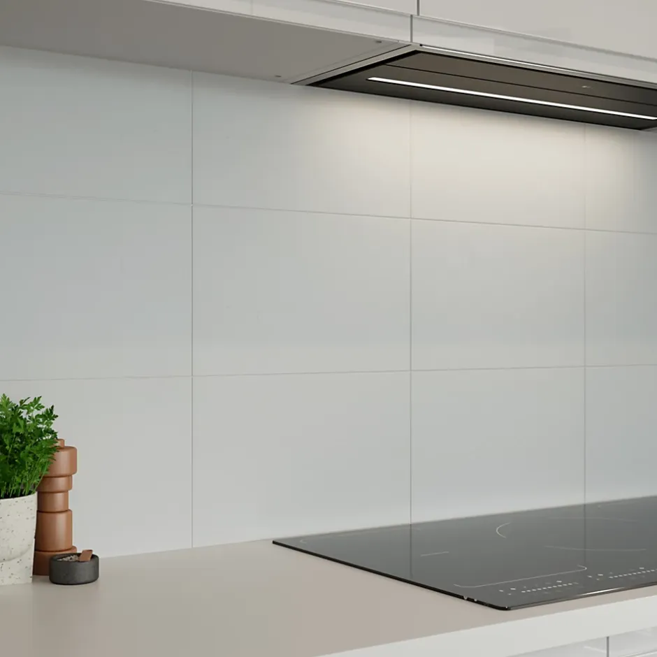 Faïence murale blanc mat L.40 x l.25 cm x ép.8,3 mm, Alexandrina-GoodHome Clearance