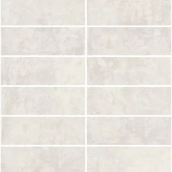 Faïence murale effet béton blanc L.90 x l.30cm x ép.10 mm, Brush- New