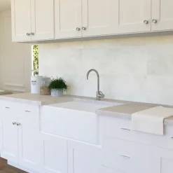 Baldocer Faïence murale effet béton gris clair mat L.90 x l.30 cm x ép.10,5 mm, Unik