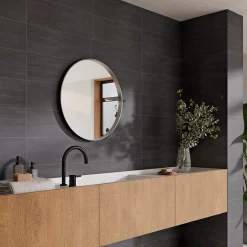 Faïence murale effet béton noir mat L.60 x l.20 cm x ép.9,5 mm, Gallery-Ecoceramic Hot