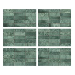 Ecoceramic Faïence murale effet marbre vert brillant L.60 x l.31,6 cm x ép.9 mm, Soul