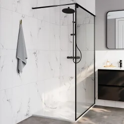 GoodHome Faïence murale effet marbre blanc L.60 x l.20 cm x ép.9,4 mm, Aruma