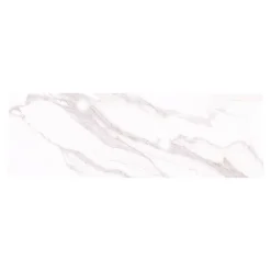 GoodHome Faïence murale effet marbre blanc brillant L.90 x l.30 cm x ép.8,7 mm, Oazis