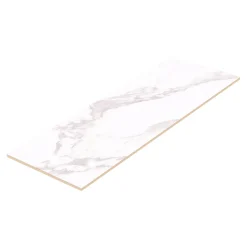 GoodHome Faïence murale effet marbre blanc brillant L.90 x l.30 cm x ép.8,7 mm, Oazis