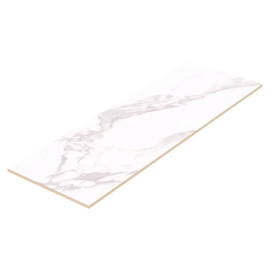 GoodHome Faïence murale effet marbre blanc mat L.90 x l.30 cm x ép.8,7 mm, Oazis