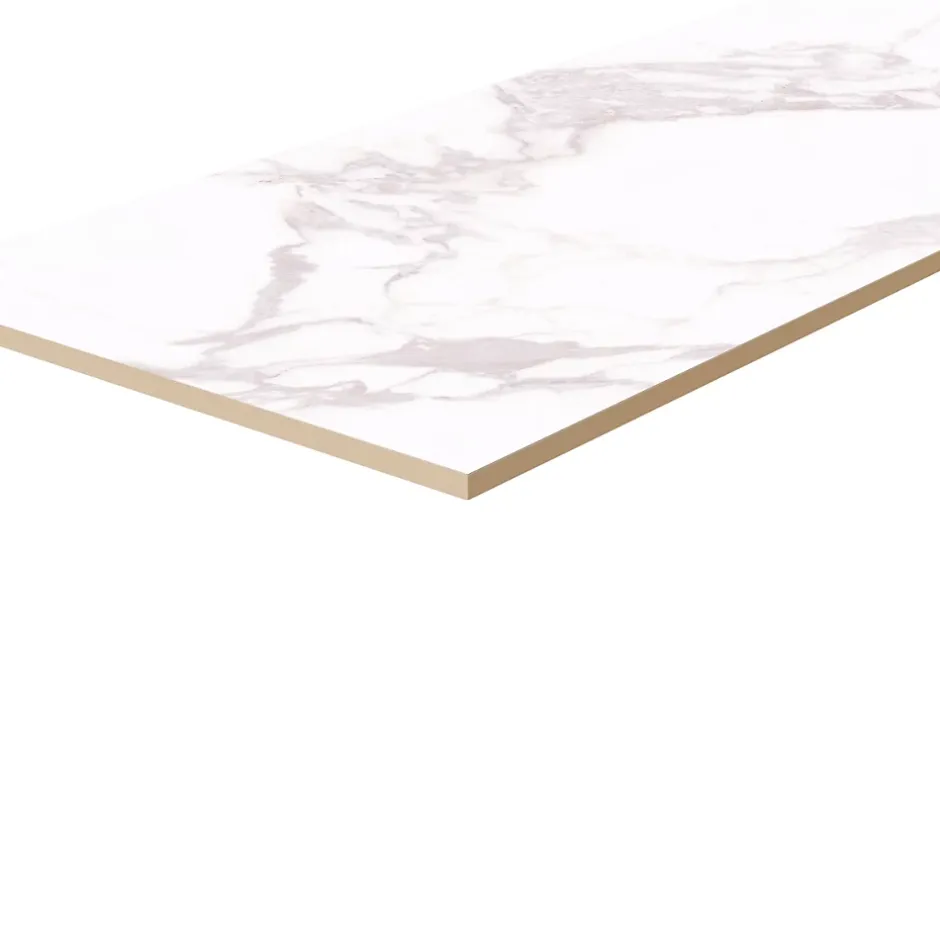 GoodHome Faïence murale effet marbre blanc mat L.90 x l.30 cm x ép.8,7 mm, Oazis