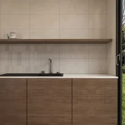 Faïence murale effet marbre beige brillant L.60 x l.30 cm x ép.7 mm, Celena-Ecoceramic Best