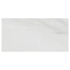 Ecoceramic Faïence murale effet marbre blanc brillant L.60 x l.30 cm x ép.7 mm, Celena