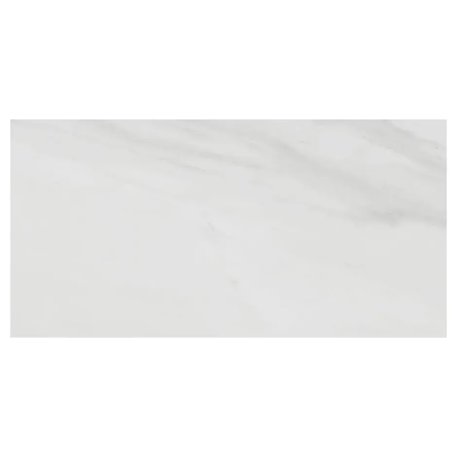 Ecoceramic Faïence murale effet marbre blanc brillant L.60 x l.30 cm x ép.7 mm, Celena