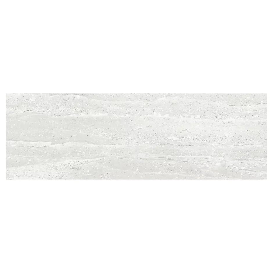 Ecoceramic Faïence murale effet pierre blanc mat L.60 x l.20 cm x ép.9,5 mm, Althea