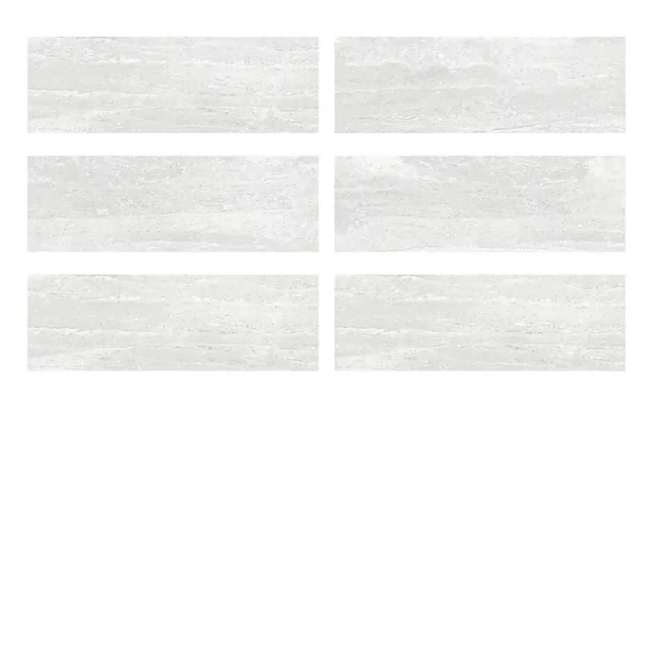 Ecoceramic Faïence murale effet pierre blanc mat L.60 x l.20 cm x ép.9,5 mm, Althea