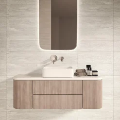 Faïence murale effet pierre blanc mat décor texturé L.60 x l.20 cm x ép.9,5 mm, Althea-Ecoceramic Hot