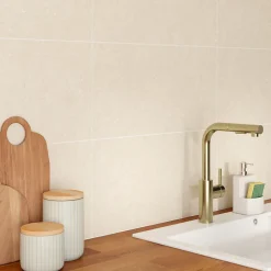 Faïence murale effet pierre ivoire mat L.60 x l.30 cm x ép.9 mm, Urano-Azulejos Benadresa Online