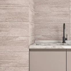 Faïence murale effet pierre beige mat L.60 x l.20 cm x ép.9,5 mm, Althea-Ecoceramic Discount