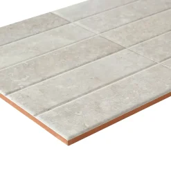 Alaplana Faïence murale en terre cuite effet pierre gris décor mat L.60 x l.30 cm x ép.8,5 mm, Nor