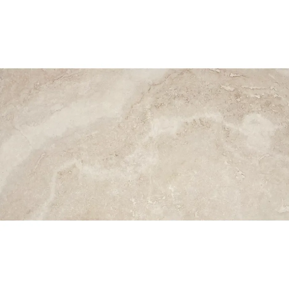 Alaplana Faïence murale en terre cuite effet pierre beige mat L.60 x l.30 cm x ép.8,5 mm, Nor