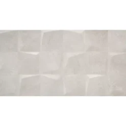 Faïence murale en terre cuite effet béton décor gris mat L.60 x l.30 cm x ép,8.5 mm, Taris-Alaplana New