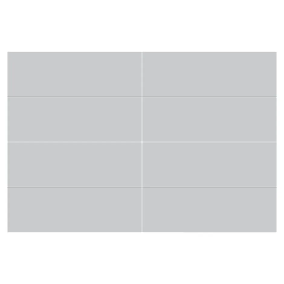 GoodHome Faïence murale gris clair satiné L.60 x l.20 cm x ép.8,3 mm, Plain