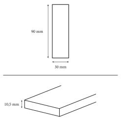 Faïence murale intérieur bleu satiné L.60 x l.30 cm x ép.7 mm, Colville-GoodHome Sale