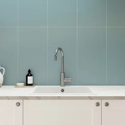 Faïence murale intérieur bleu satiné L.60 x l.30 cm x ép.7 mm, Colville-GoodHome Sale