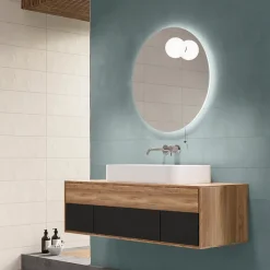 Mykonos Faïence murale intérieur bleu mat L.75 x l.25 cm x ép.9 mm, Terre