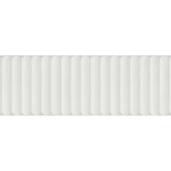 Faïence murale intérieur blanc mat effet cannelures L.90 x l.30 cm x ép.10,8 mm, Astor- Best