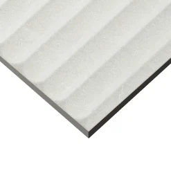 Faïence murale intérieur blanc mat effet cannelures L.90 x l.30 cm x ép.10,8 mm, Astor- Best