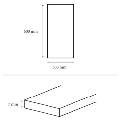 Faïence murale intérieur blanc brillant L.60 x l.30 cm x ép.7 mm, Colville-GoodHome Hot
